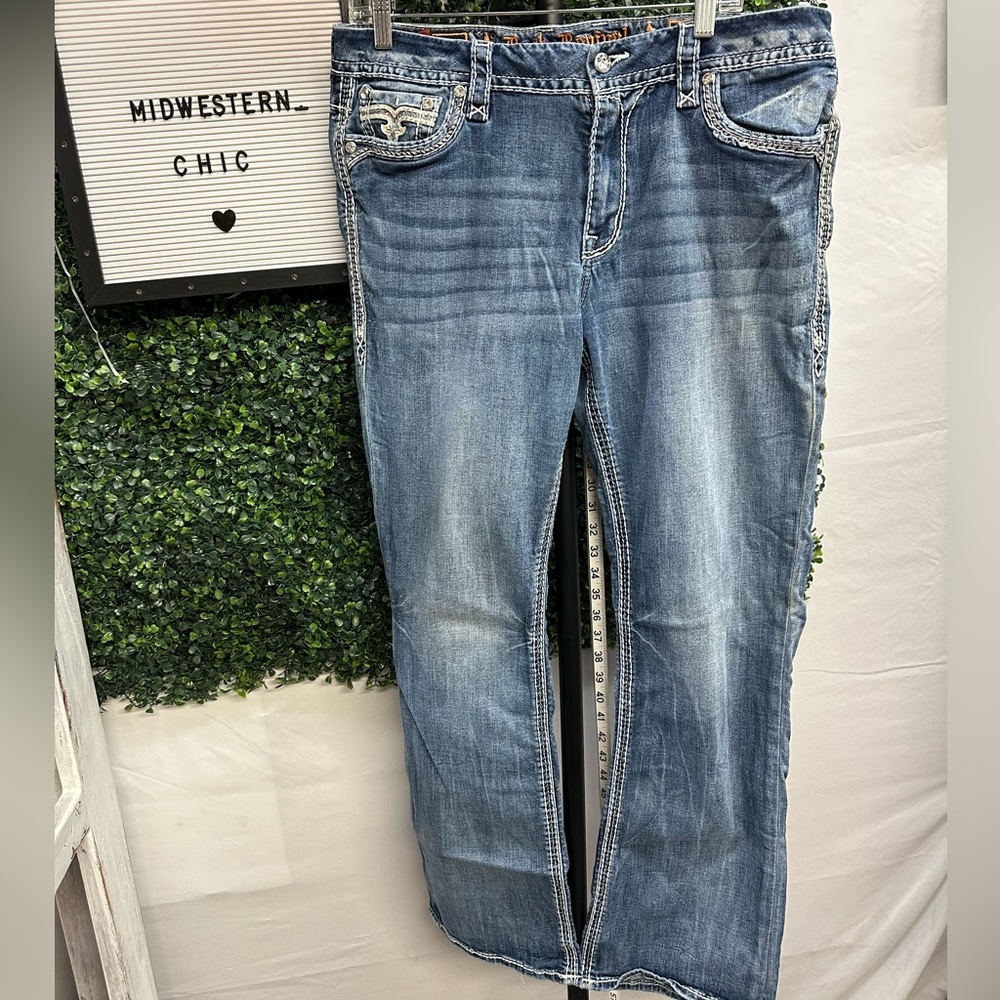 Rock Revival | Easy Bootcut Bedazzled Jean